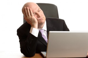 Businessman Sleeping at work